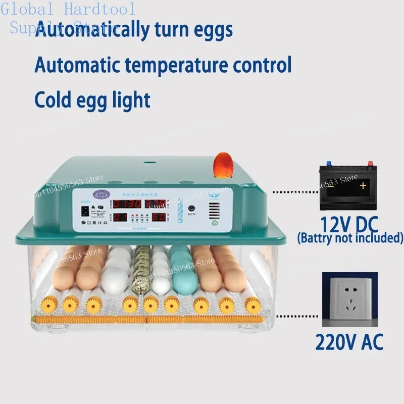 16/36 Eggs Fully Automatic Incubator - Brooder with Turner for Chicken, Goose & Quail Eggs (Household/Farm Use) view 5