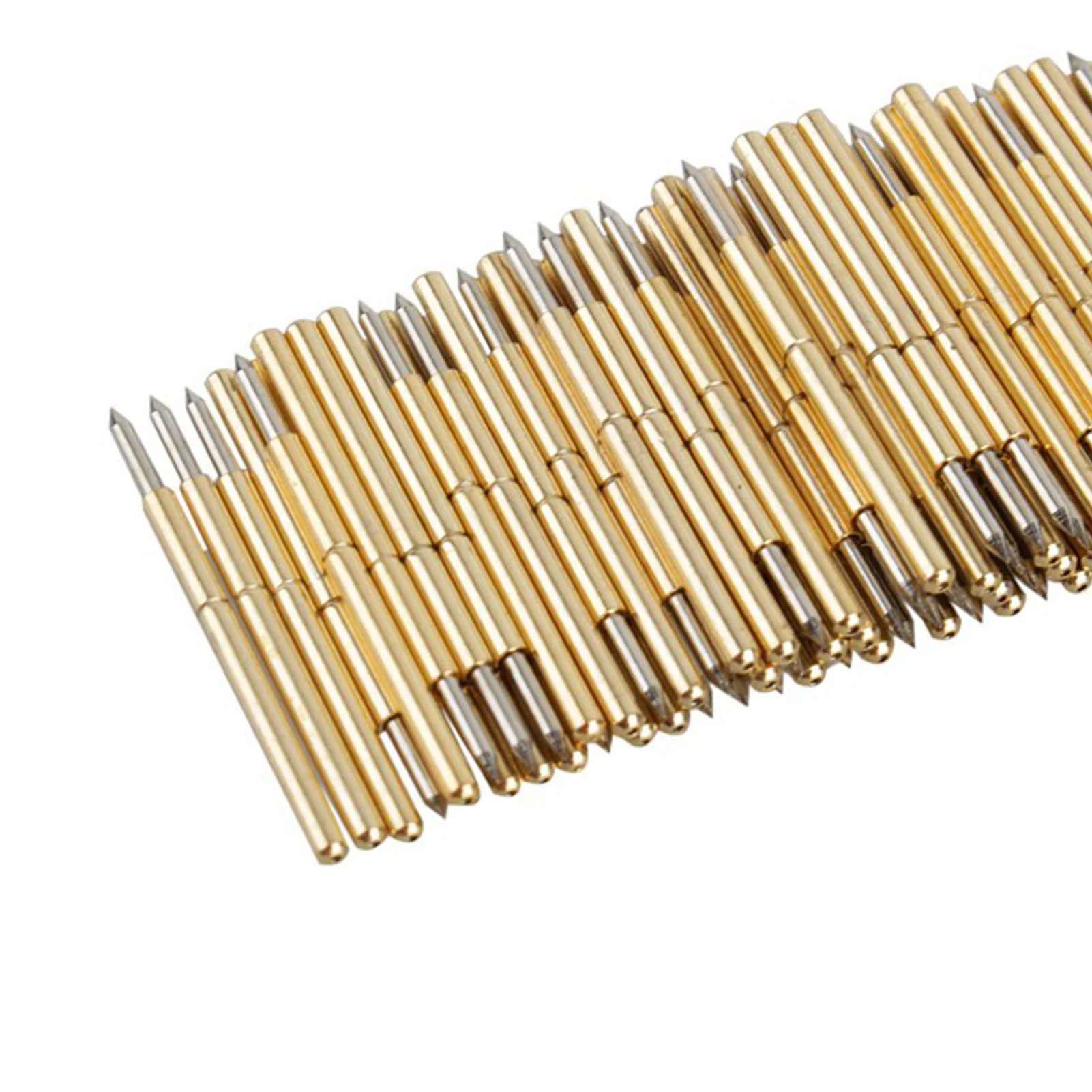 100 قطعة P75 ‐ B1 الربيع اختبار التحقيق جولة بوجو دبوس PCB اختبار التحقيق اختبار التحقيق استبدال الربيع الاتصال التحقيق بوجو اختبار التحقيق دبوس