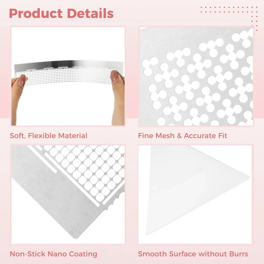 14Pcs Diamond Art Rulers Stainless Steel Mesh Ruler Diamond Ruler Art Fixing Tools For Rhinestone Painting Round Square Drill view 6