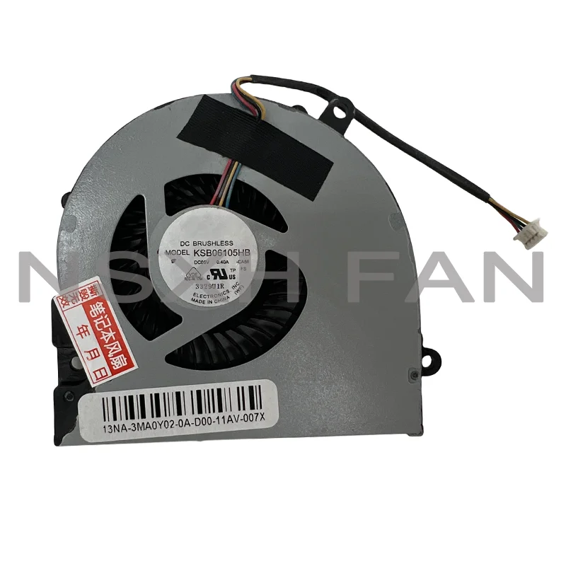 NEW Laptop Cpu Cooling FAN For X75A XJ4 X75VD X75 F75A KSB06105HB-CA56 KSB06105HB -CA56 X75A 17.3 Laptop Cooling