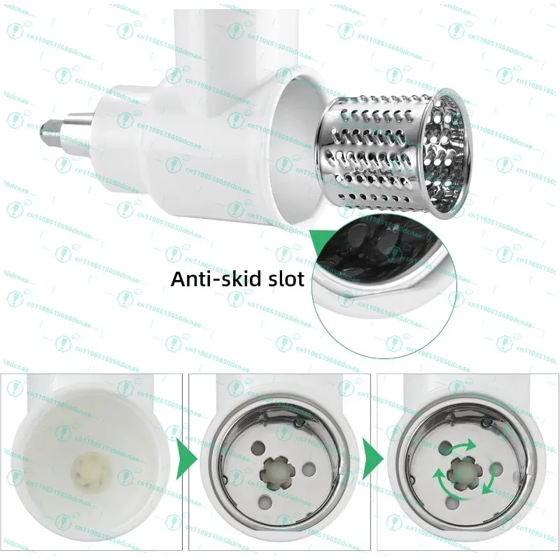 

Насадки для измельчения слайсера, аксессуары для слайсера для быстрого нарезки овощей для салатов, картофеля, огурцов