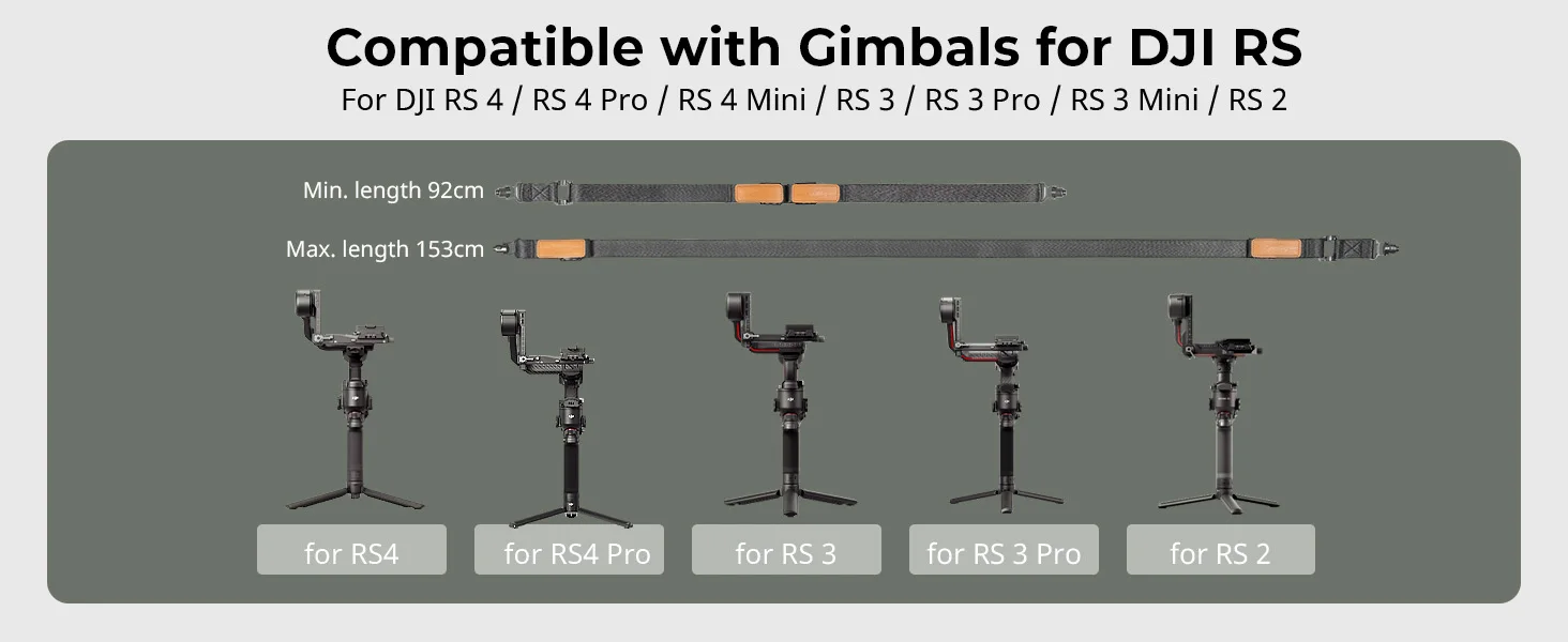 SmallRig Schultergurt für DJI Stabilisatoren Schwarz für DJI Gimbals für DJI RS 4/RS 3 Pro /RS4 Pro/RS 4 Mini/RS 3 Mini /RS2 5362 – Detail 6