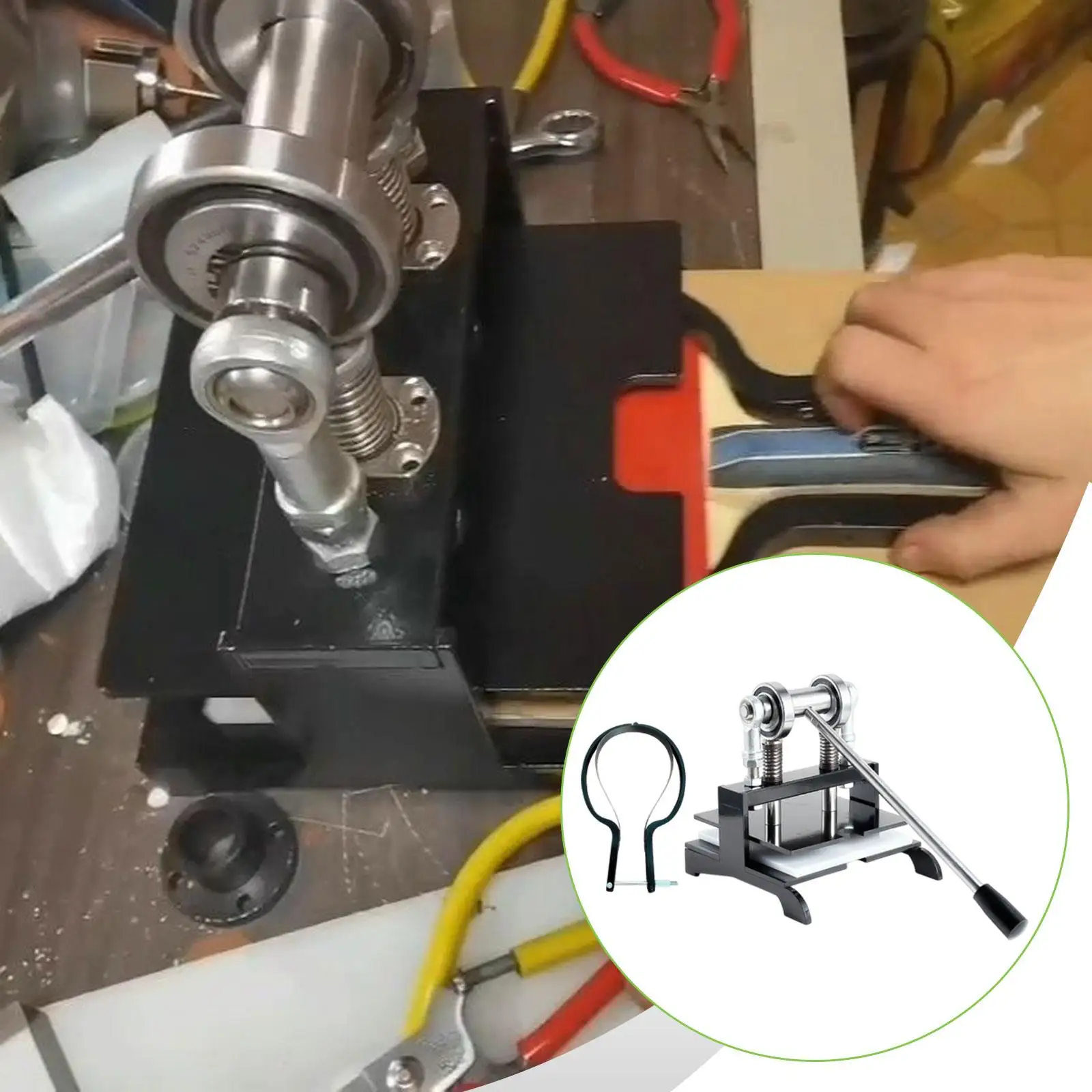 

Ping Pong Racket Rubber Cutting Machine Kit for DIY Paddle Maintenance Ergonomic Design Versatile Lever Action DIY Trimming Tool