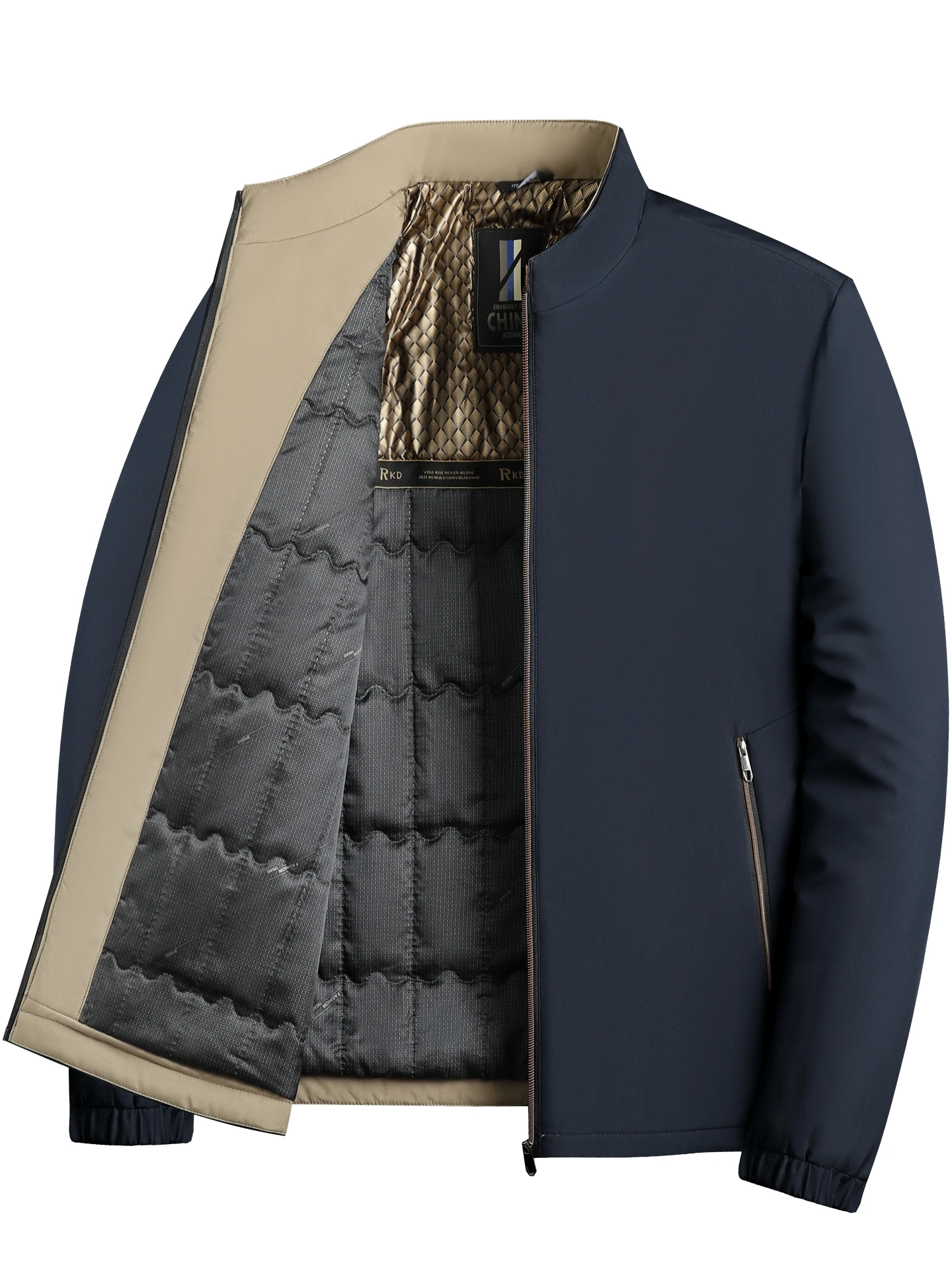 

Мужская утепленная хлопковая куртка на осень-зиму, теплая верхняя одежда, повседневная, с длинными рукавами, на молнии, цветная