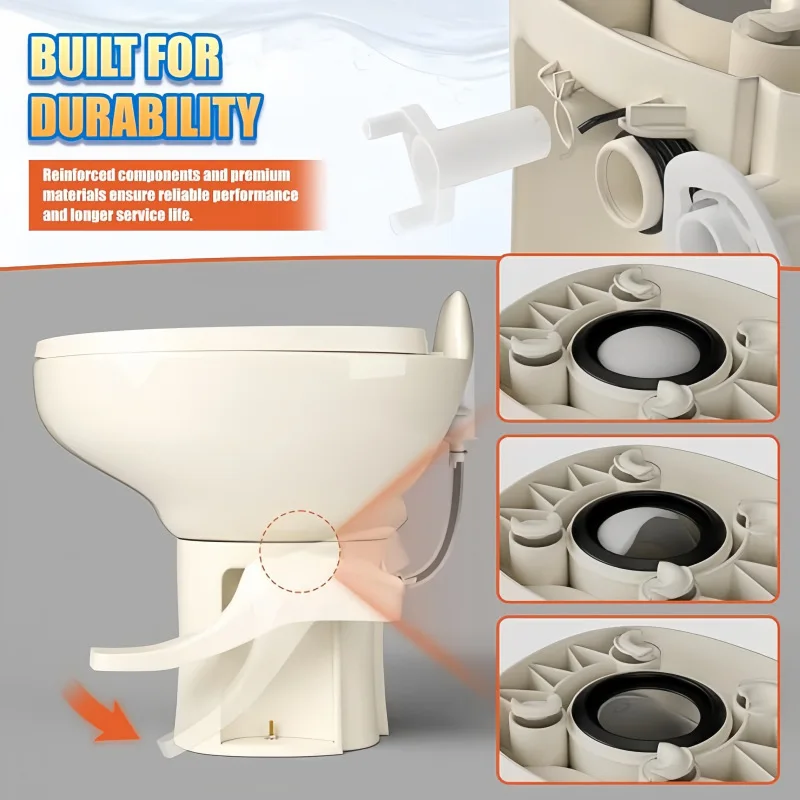For Camper RV Toilets Toilet Waste Ball Drive Arm Repair Kit 42048 Replacement Part For Trailer Bathroom Toilet Accessory