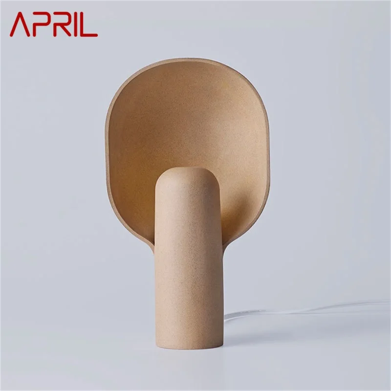 APRIL Nordic Creative Table Lamp Spoon Shape Modern Desk Lighting for Home Living Room Decoration