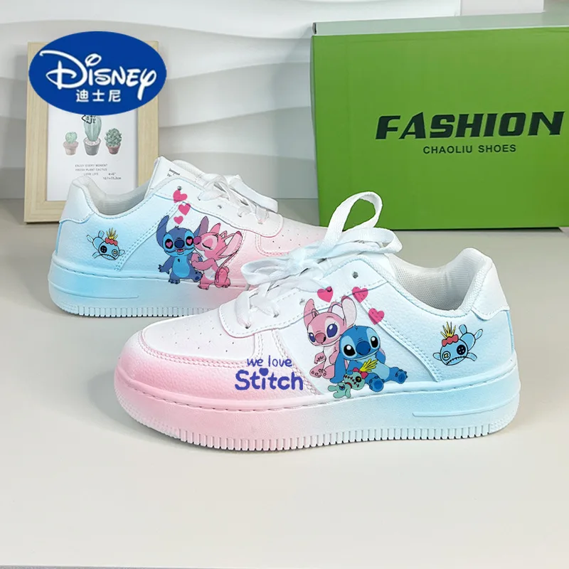 

Disney 2025 Stitch High-Top Sneakers - Unisex Canvas Shoes for Couples.