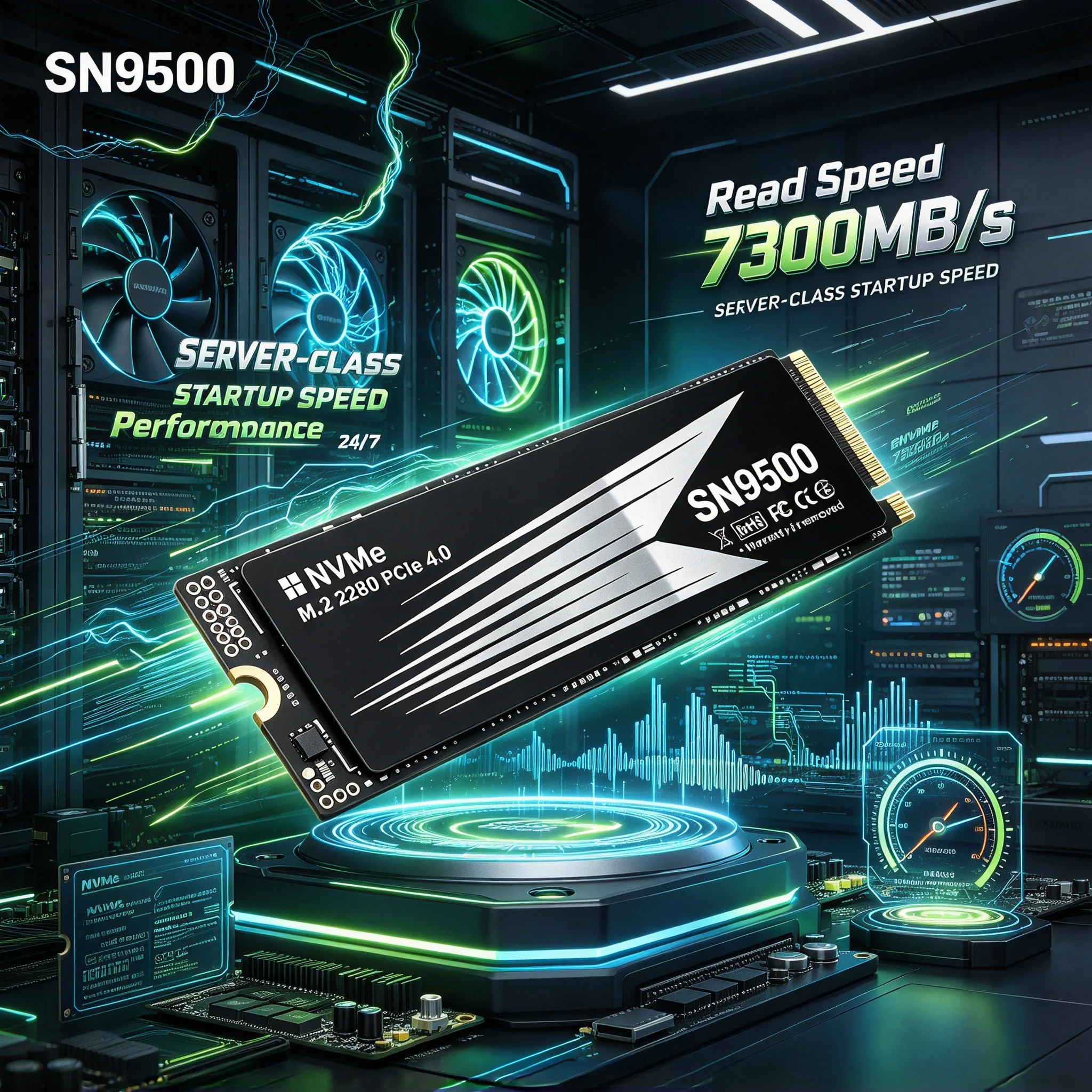 500GB/4TB/1TB/2TB SN9500 M.2 NVMe Inside Solid State Disk, Quick Transfer Storage, PC, Gaming, Desktop, Laptop. Prime Boost.