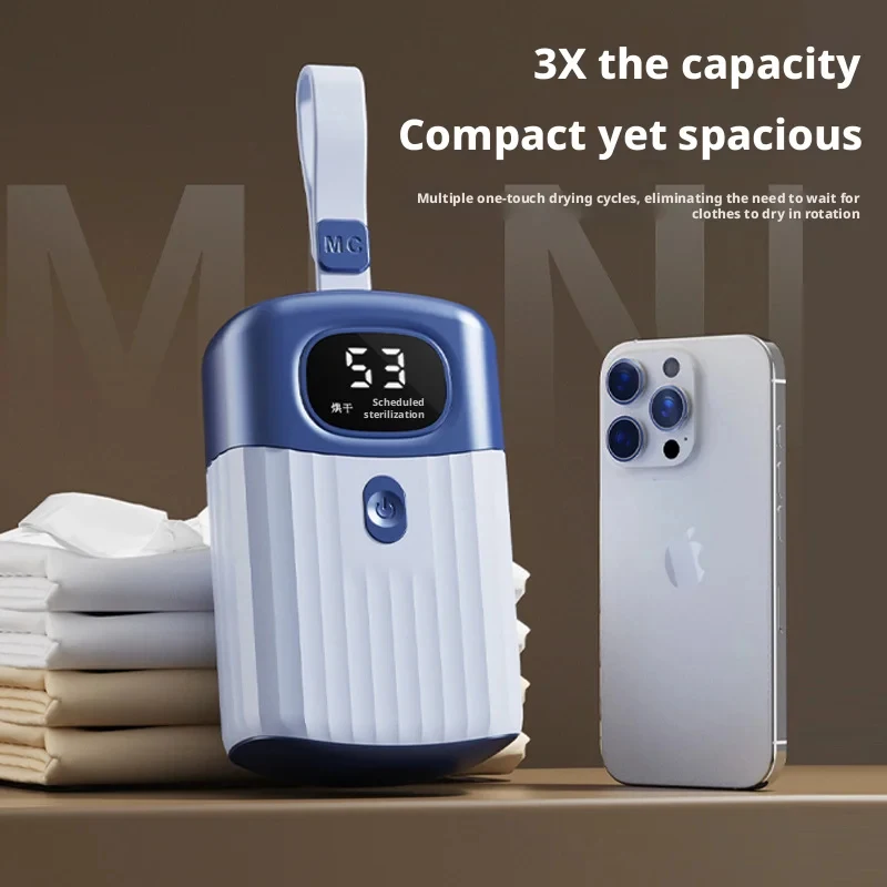 2026Mini Dryer Portable Electric Dryer Multifunctional Dryer Foldable Timed Fast Drying Low-noise Warm Air Heating Clothing Care