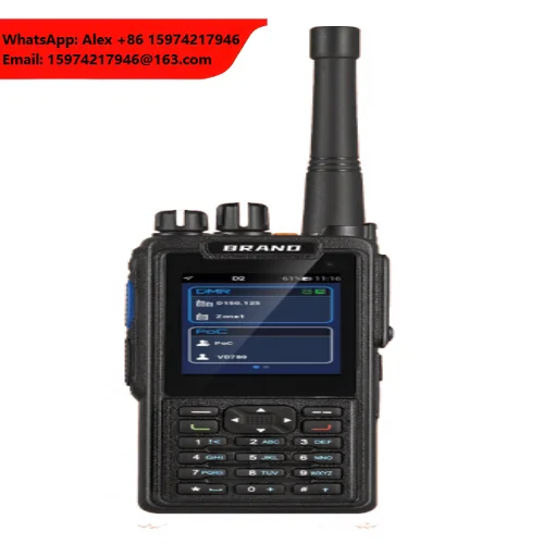 4G Dual Mode Radio POC+4W DMR+UHF VHF Two Way Radio Android 13 System 2.4 Touch Screen IP68 With GPS NFC