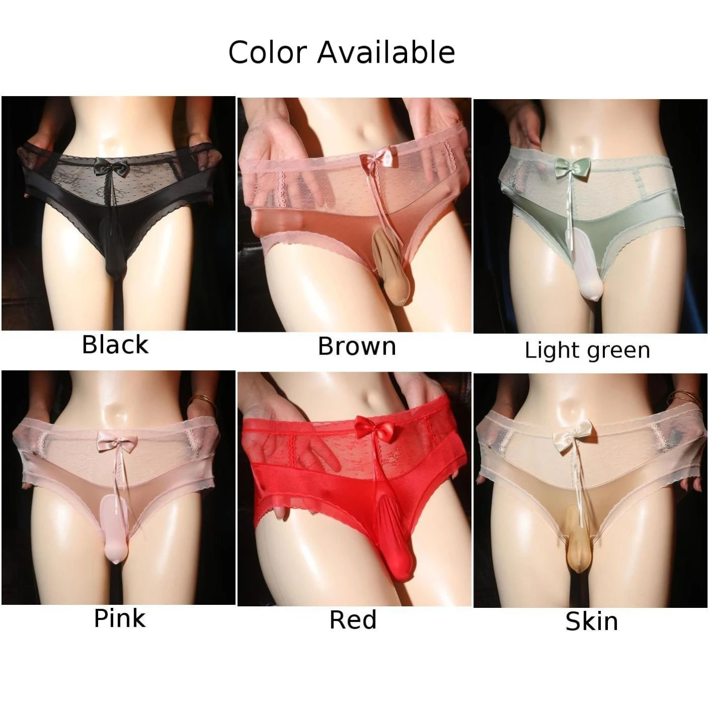 Men\'s Sexy Underwear Breathable Briefs Soft Pouch Panties Lingerie High Waist Underpants Shorts Sissy Erotic Lingerie Knickers