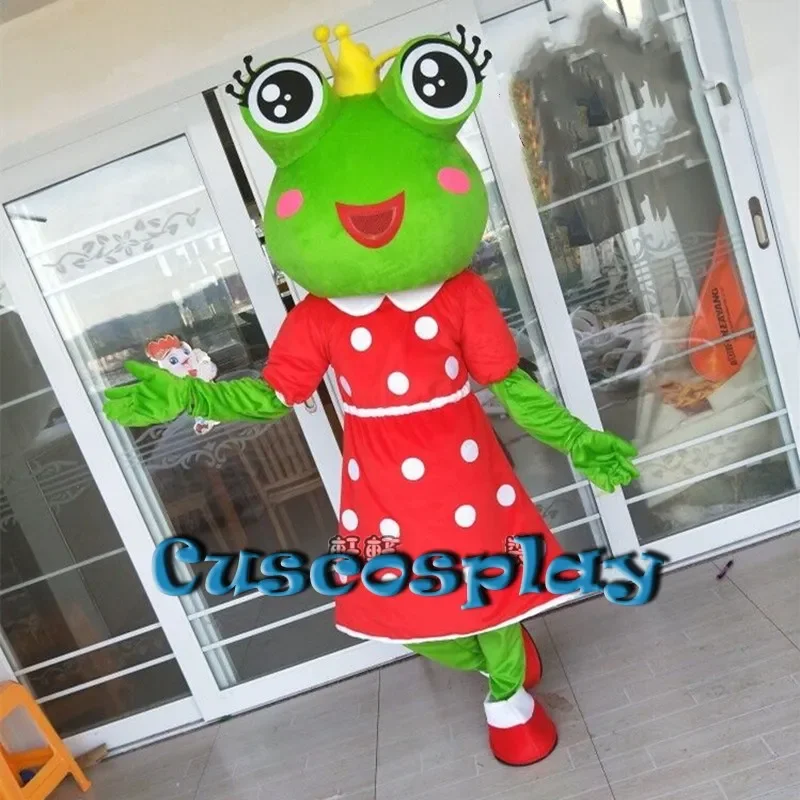 Christmas Frogs Mascot Costumes Cartoon Apparel Birthday Party Masquerade Mascot Costume Advertising Halloween Christmas Outf