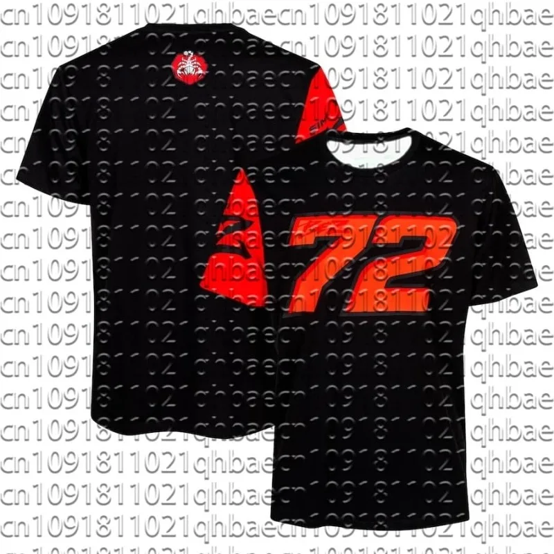 

2025 Hot SellingMarco Bezzecchi 72Fashion Neutral Sportswear Breathable Fast Drying Large Fashion Sports Multifunctional T-shirt