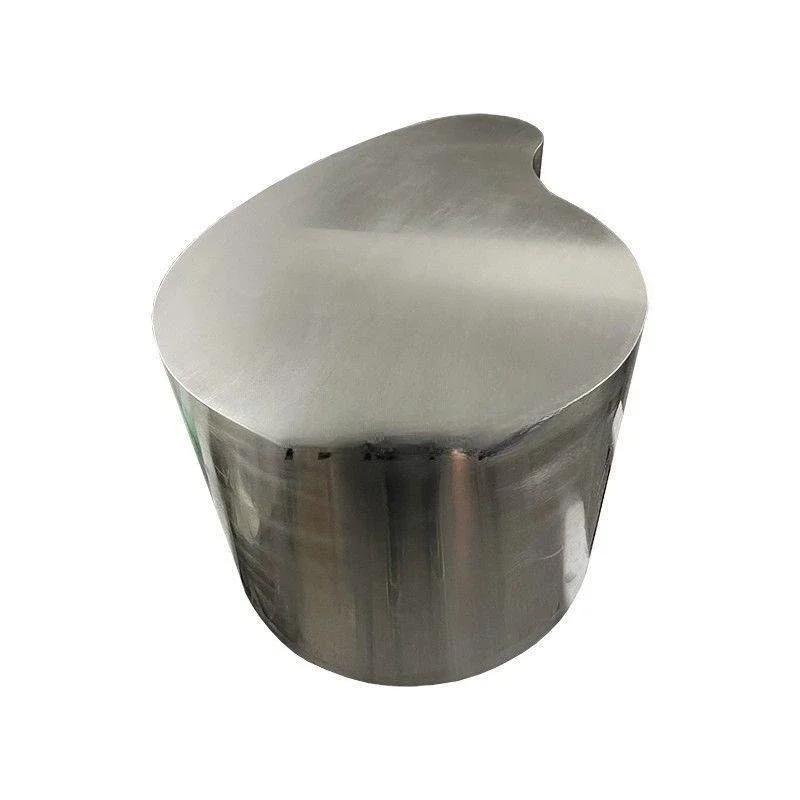 Creative special-shaped stainless steel mirror silver light luxury living room, irregular combination simple table