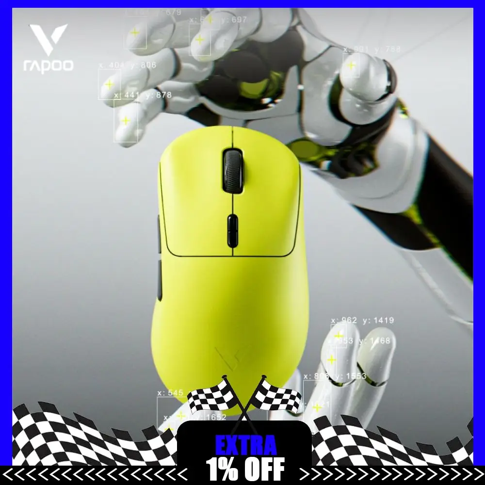 Rapoo VT3 V2 Mouse Two-Mode Wireless PAW3950/3955 Ultimate Sensor Nordic54L 8K Low Latency 55g Lightweight 800mAh Gaming Mouse