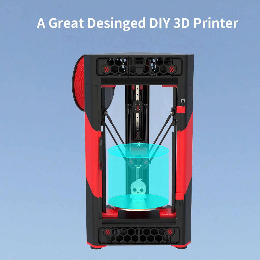 Imagem -06 - Fysetc Doron Velta Impressora 3d Peças de Impressora 3d com Extrusora Sherpa Totalmente em Metal Kit Faça Você Mesmo Delta de Alta Qualidade