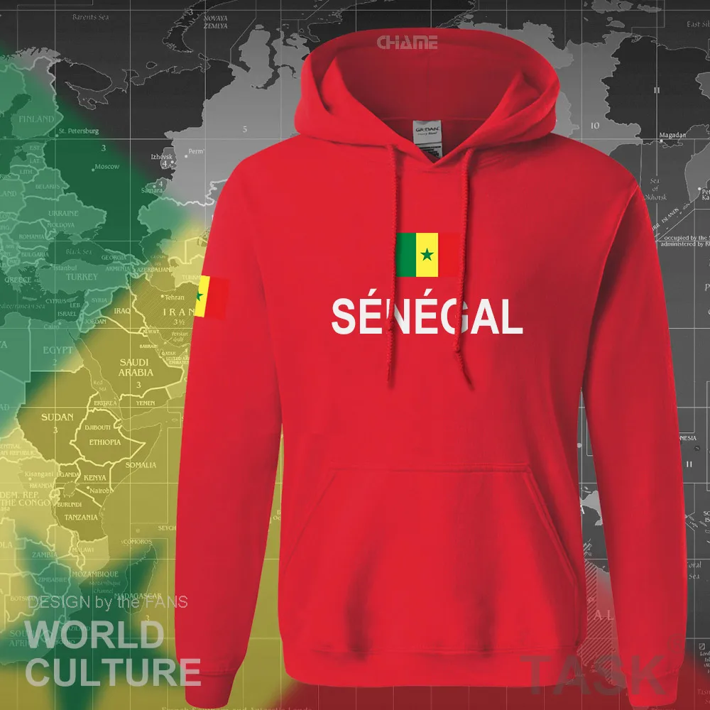 Senegal SEN hoodie men sweatshirt sweat new hip hop streetwear tracksuit nation footballer sporting country africa Senegalese