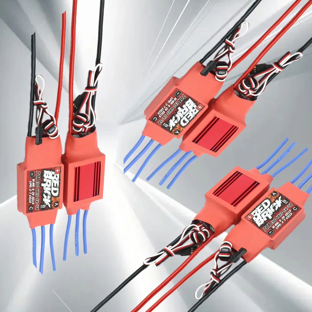 Red Brick  Brushless  Electronic Speed Controller 200A125A 100A 80A 70A 50A ESC 5V/5A 5V/3A  BEC for Ship model parts