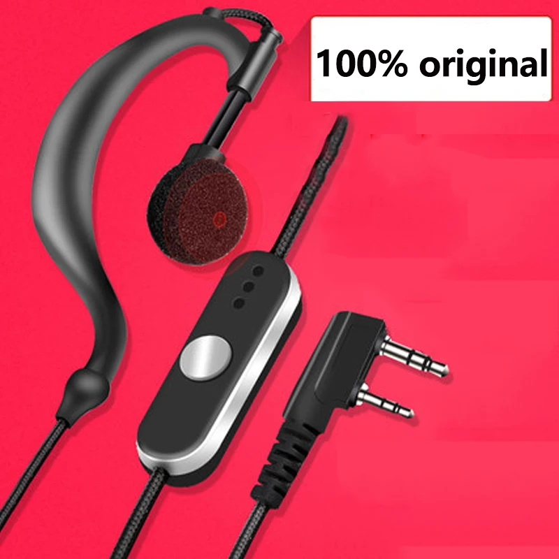 

NEW 2 Pin Mic Headset Earphone Earbud Headset Earpiece Headphone For Woouxun KG-UVD1P Baofeng UV-5R Walkie Talkie Radio