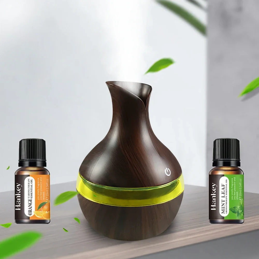 Mini Touch Humidifier 300ml USB Diffuser with Essential Oils, Portable for Travel & Small Spaces