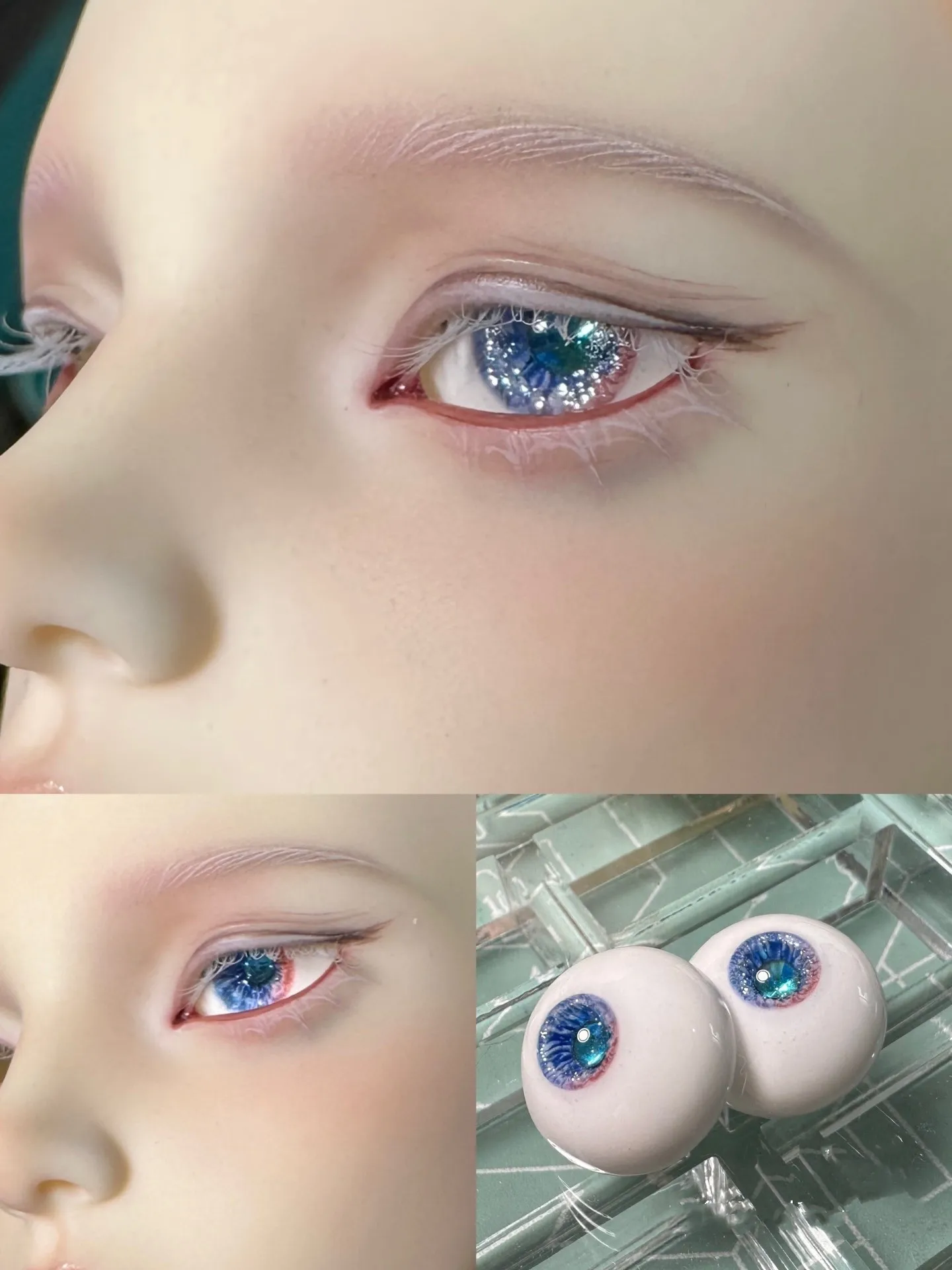 

Diamond Plaster Eyeballs BJD Doll Safety Eyes 16mm-6 Display Renderings