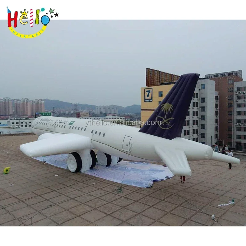 Outdoor Custom Advertising Giant Inflatable Big Airplane Model