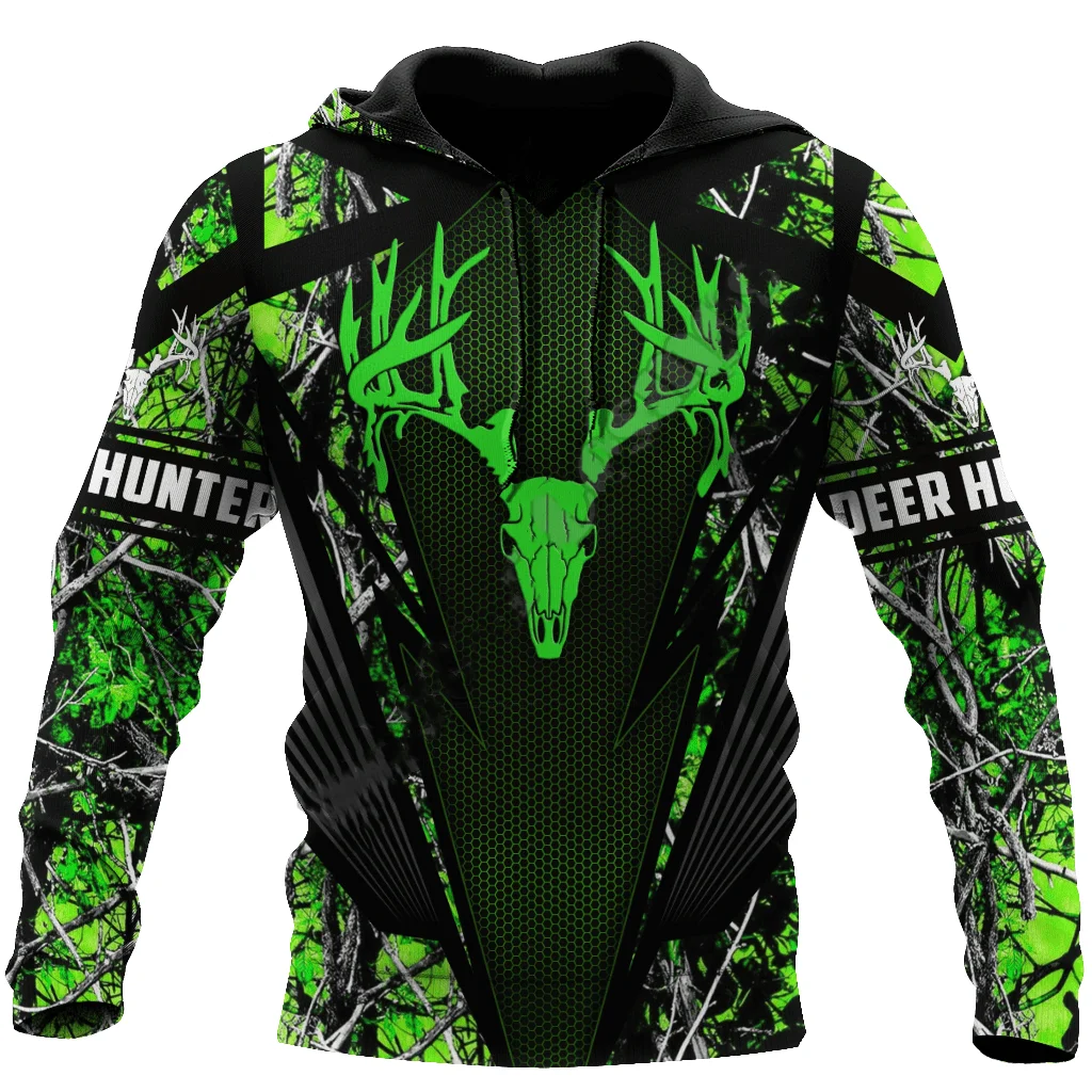 

Deer Hunting Animal Hunter Camo Tattoo NewFashion Tracksuit Men/Women 3DPrint Casual Funny Long Sleeve Hoodies