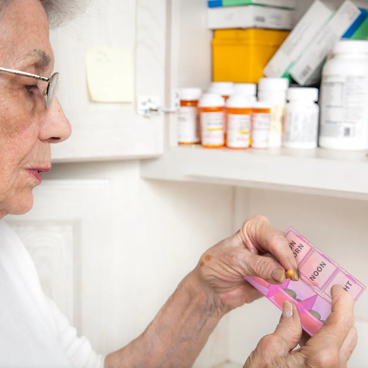 

21-Compartment Portable Pill Organizer Box for Daily Medicine Storage Compact Lightweight Travel Friendly