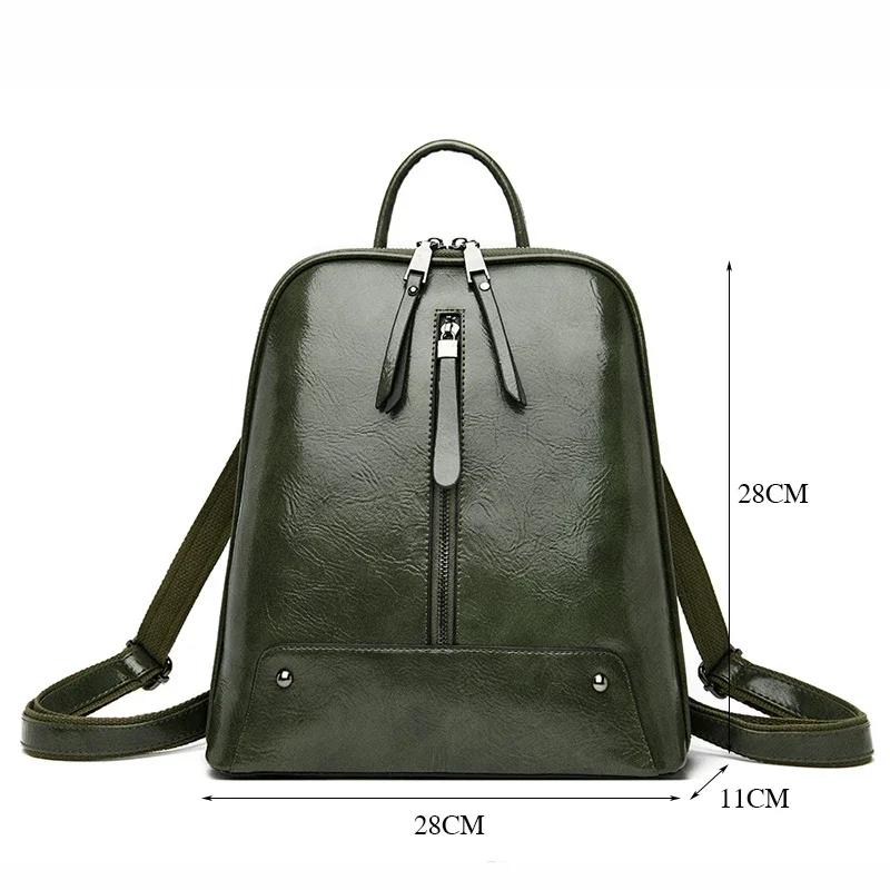 Women Leather Backpack Fashion Backpack Purse Female Travel Shoulder Bag Large Capacity School Bags for Teenage Girl L57