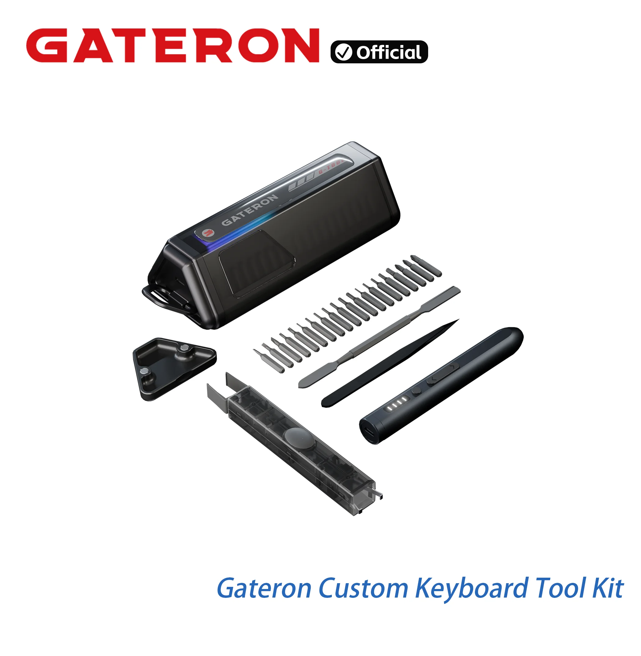 Gateron 25 in 1 Mechanical Keyboard Customize Tool Set Keycap Puller Key Cap Shaft Remover Electric screwdriver Replacement Tool