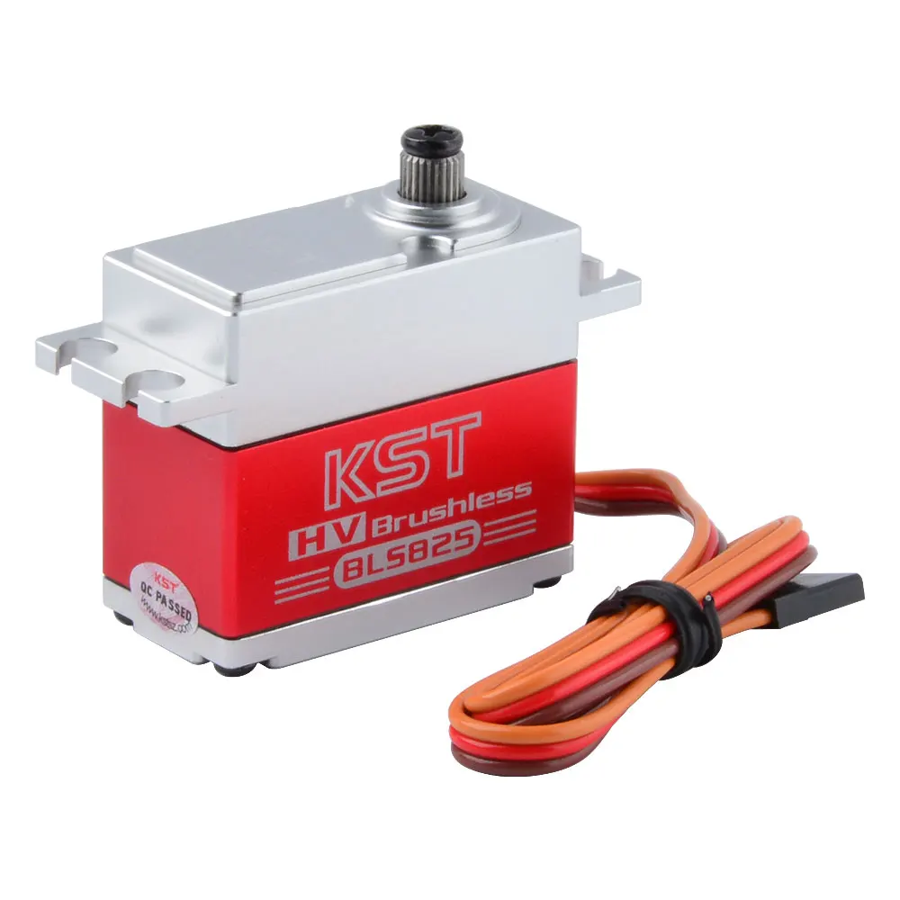 KST BLS825 V8.0 0,11seg 35kg HV Servo motor padrão digital sem escova para helicóptero avião RC carro braço robô