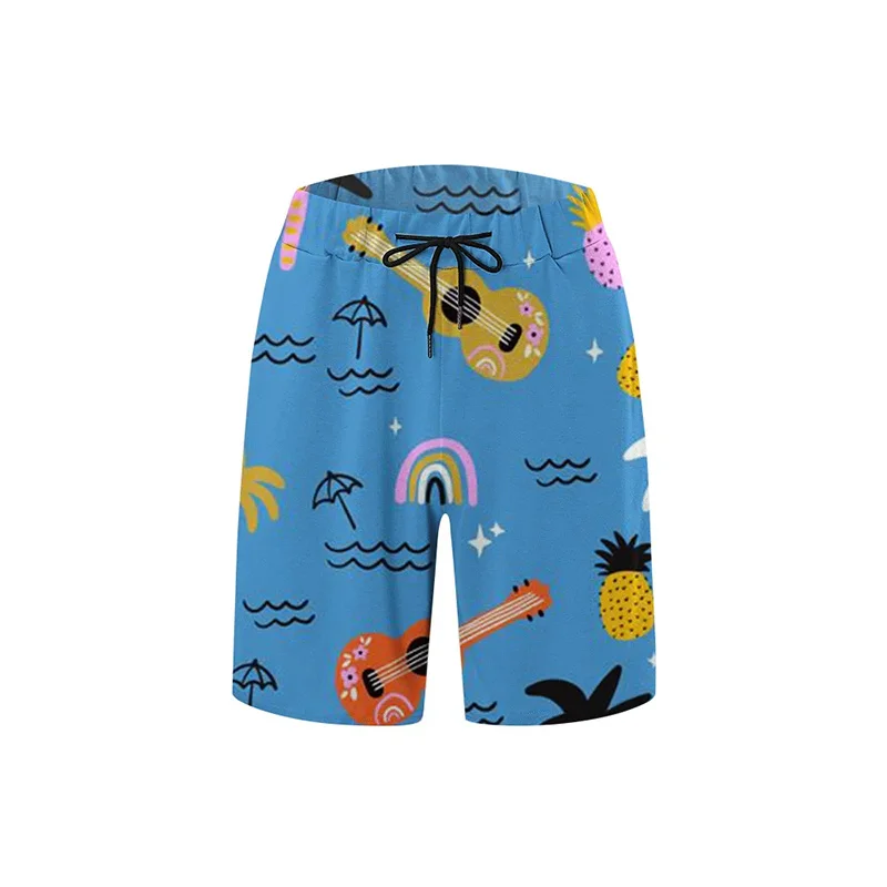 

Summer Hawaiian 3D Print Go Swimming Beach Shorts For Men Fashion Cool Streetwear Swimming Trunks Funny Board Shorts Short Pants