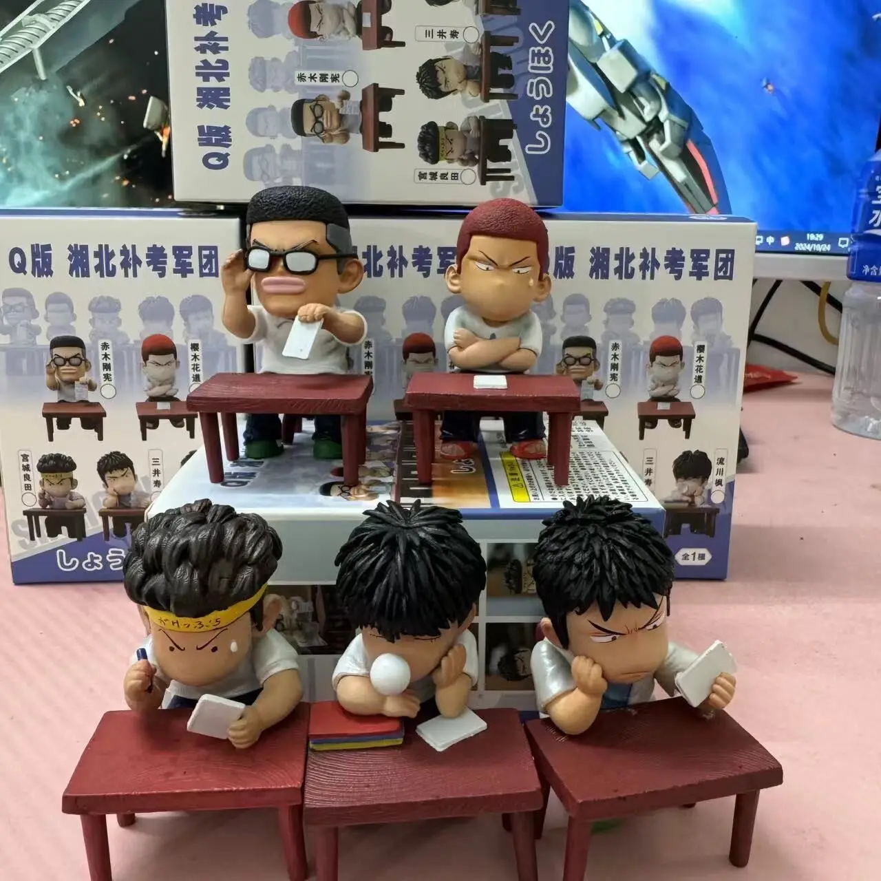 5-Pack/Set Slam Dunk Exam Series Figures Desktop Ornaments Car Models Boxed Figures For Childrens Gifts Wholesale