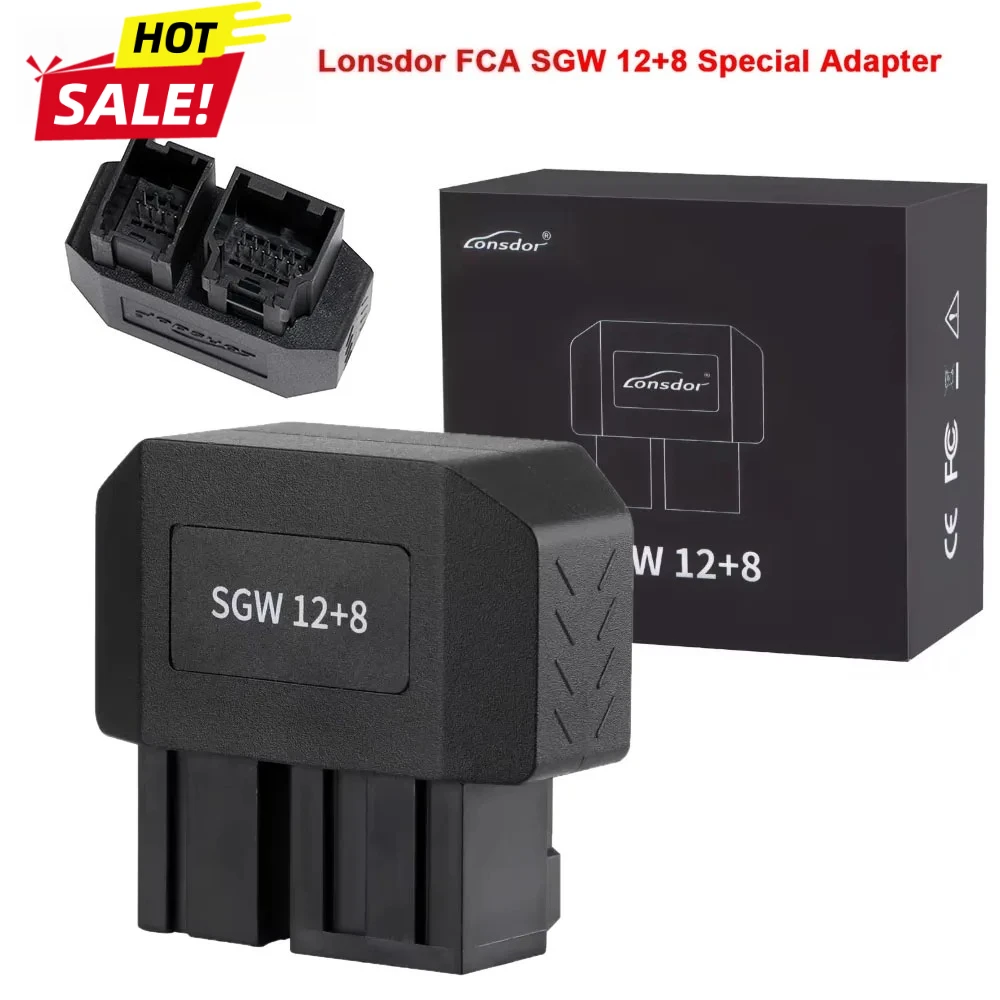 Lonsdor FCA SGW 12+8 Special Adapter Security Gateway For Chrysler Dodge Jeep RAM FIAT MASERATI 2018+ Work K518 Key Programmer