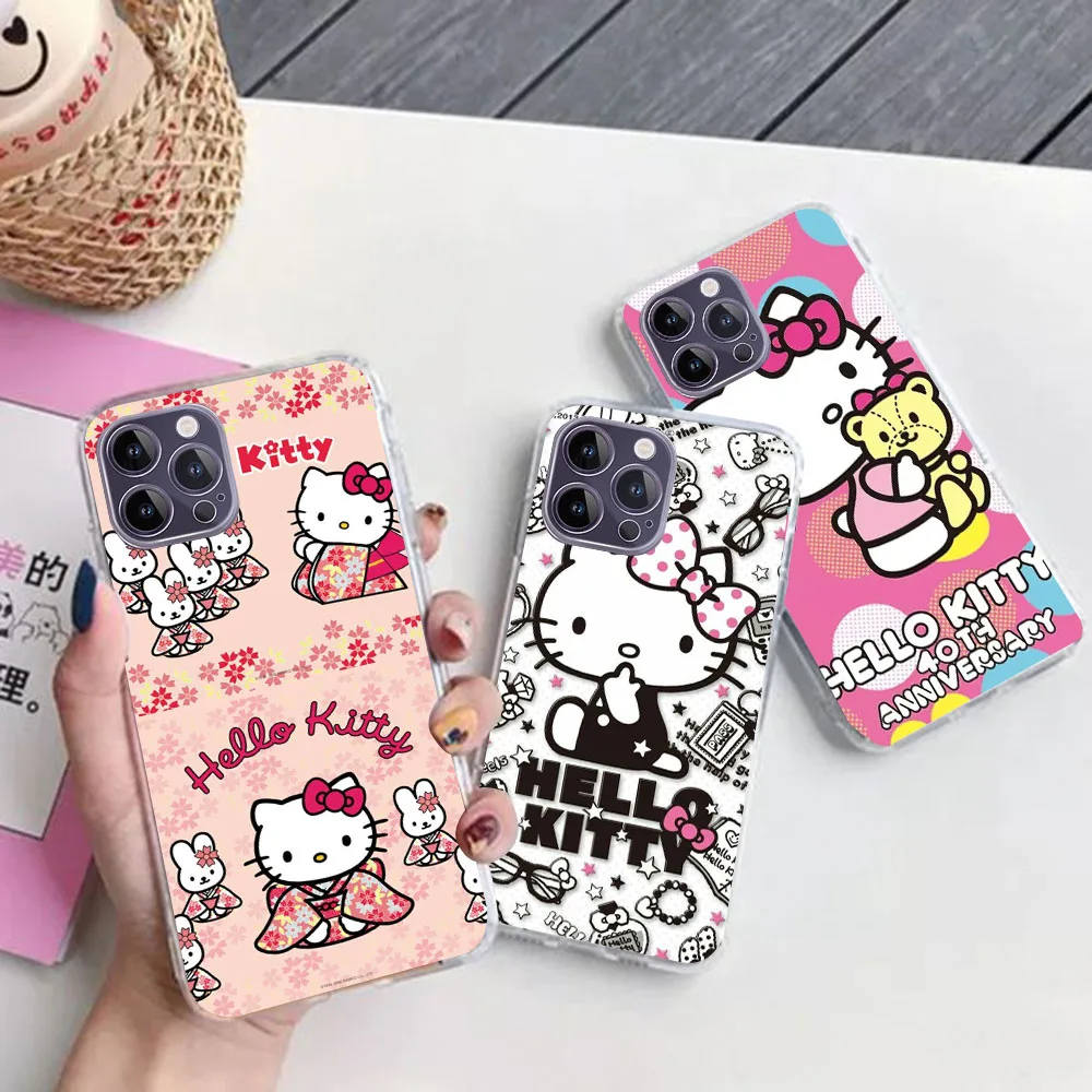 Imagem -04 - Capa Macia Hello Kitty para Moto Js88 e4 e5 G41 G51 G71 E13 G60s G200 E22i E22 G10 z2 G14 G84 Plus Jogar go