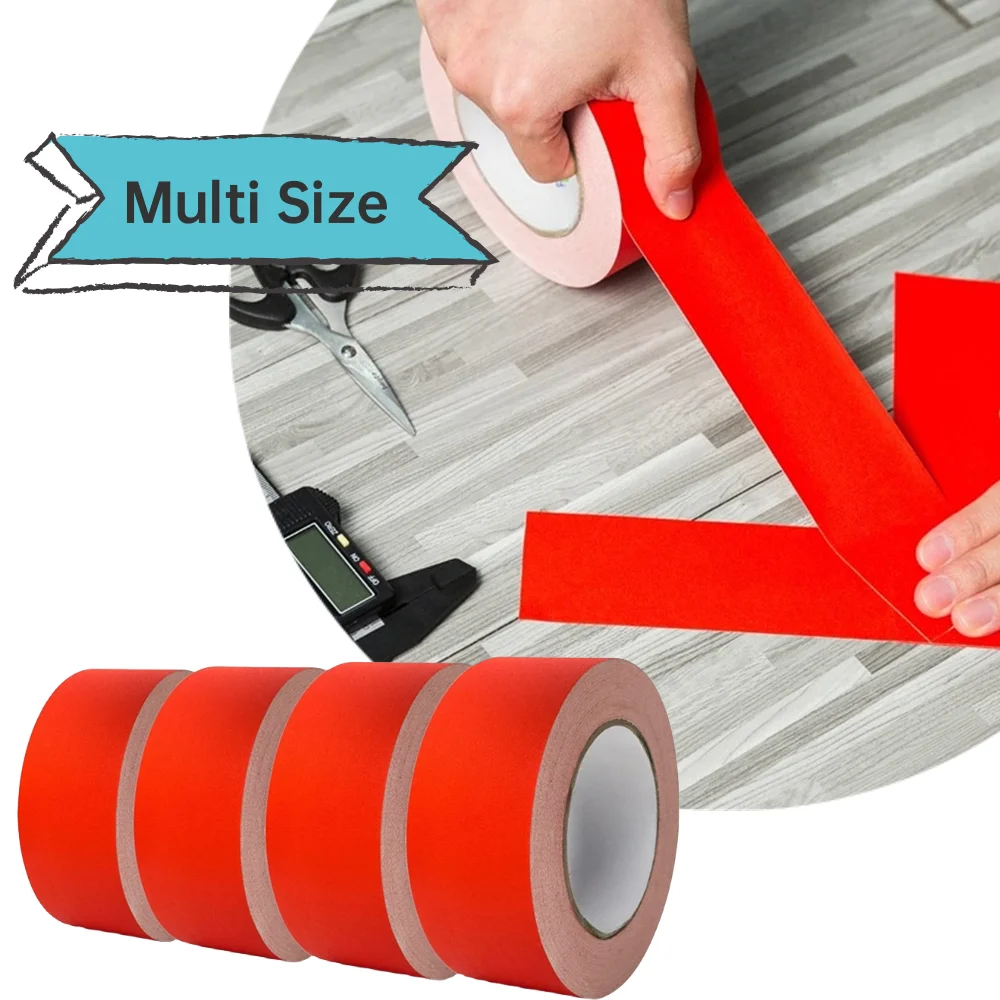 1 Roll Duct Tape for Painting Decoration Floor Mat Fixing Office Packaging Vinyl Pipe Adaptive Wearresistant Red Rubber  Sealing