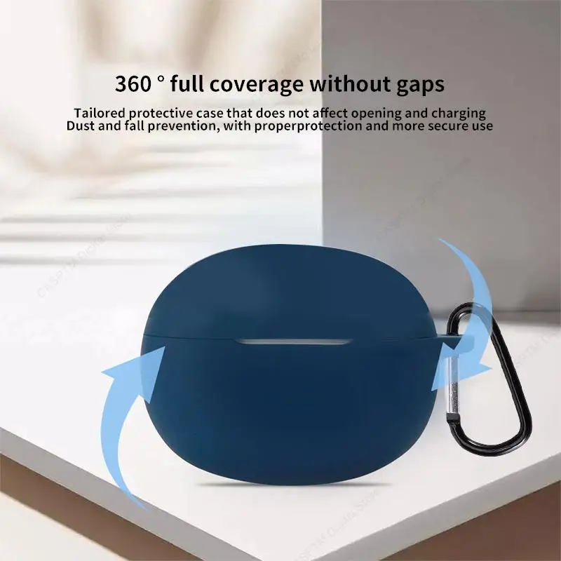 Silicone Case For Realme Buds T100 Shockproof Cover For Realme Bud T100 Earphone Case with Hook Funda Buds T 100 Soft Coque Case