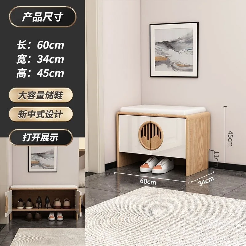 Household door shoe rack can be seated into the home shoe cabinet soft package integrated into the door shoe stool