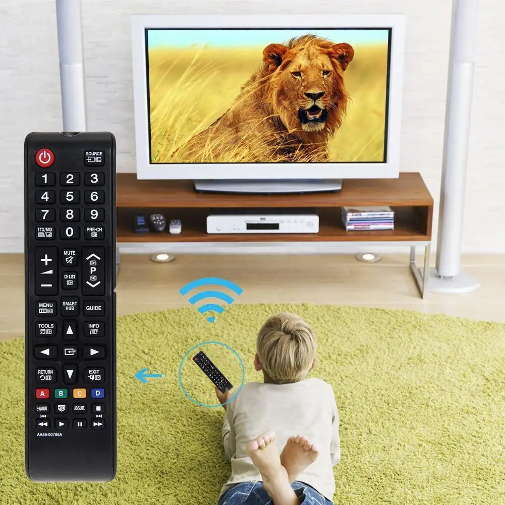 Plastic Remote Controller Battery Powered Television TV Remote Control Replacement Parts Accessories for Samsung LED AA59-00786A