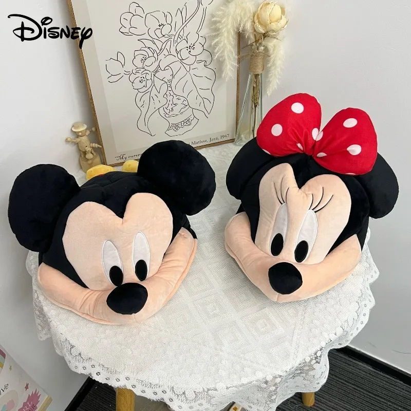 

Милые аксессуары с героями мультфильмов Диснея, Микки и Минни, унисекс, зимняя мода, персонализированные универсальные креативные необычные теплые шапки для пар