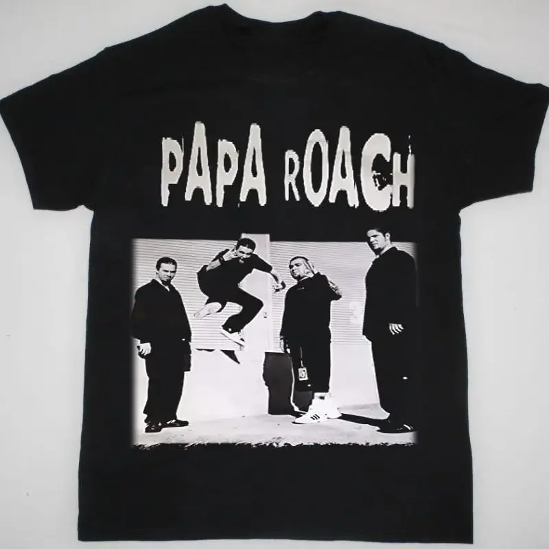 New Papa Roach Jumping Funny For Fan Black All Size T Shirt HE637