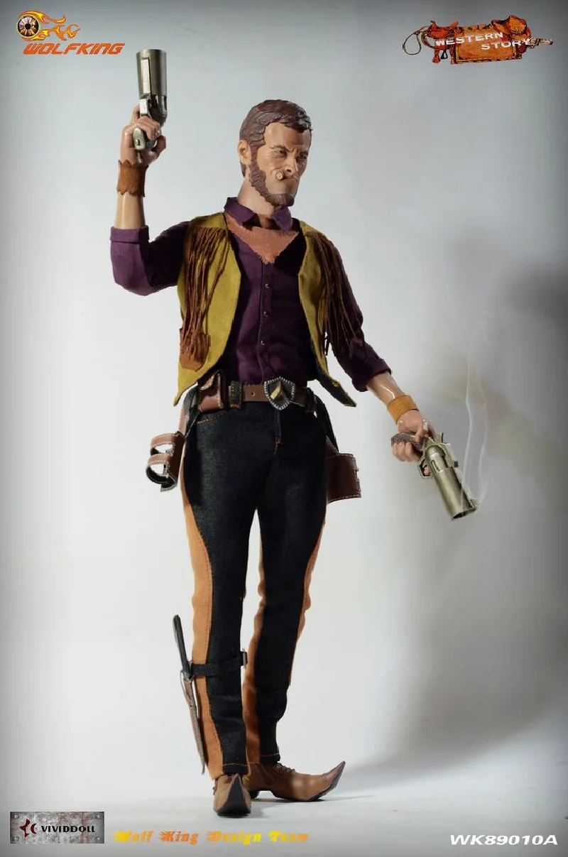 WOLFKING WK89010A 1/6 Scale Male US West Cowboy Redhead Danny Full Set For 12 Inch Action Figure Doll Model Fans Gift Collection