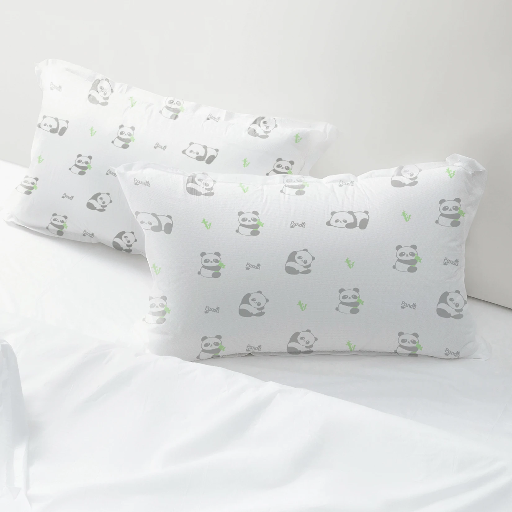 20Pcs Disposable Pillowcase Panda Travelling Simple Safe Skin-friendly Breathable Household Hotel Beauty Salon Pillow Cover