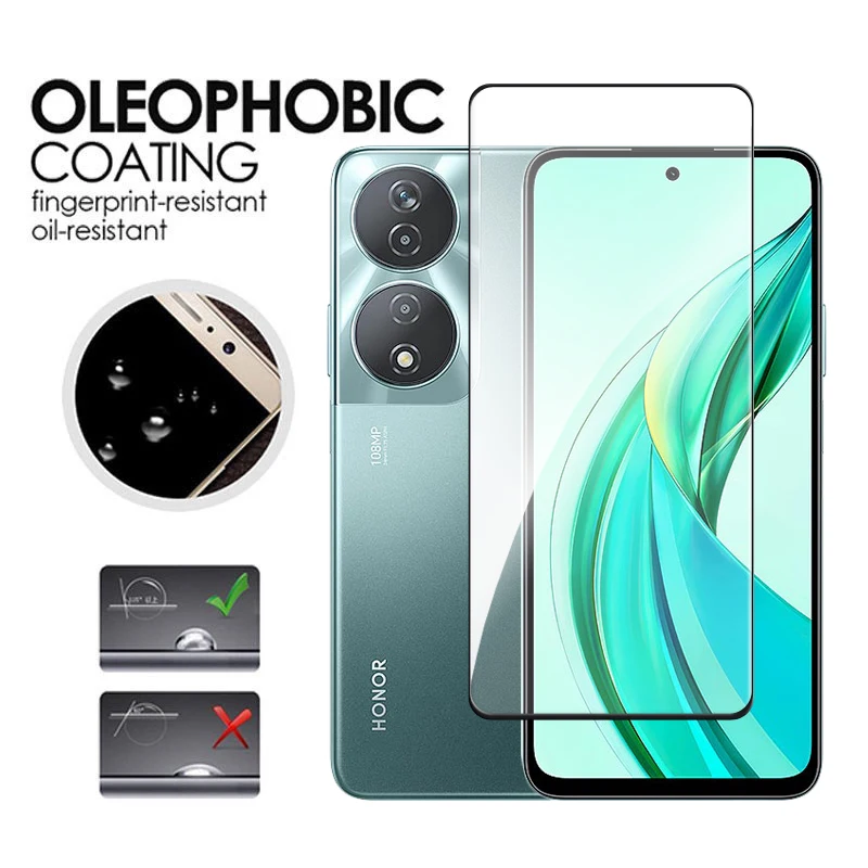 Protector de pantalla 4 en 1 para Honor 90 Smart 5G, vidrio templado inteligente 2.5D, película de lente inteligente