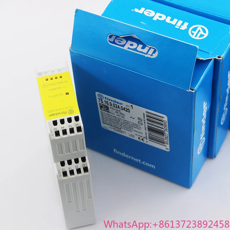 Original Italy Finder Safety Module 7S.16.9.024.0420 Safety Relay 4 Open 2 Close Contact