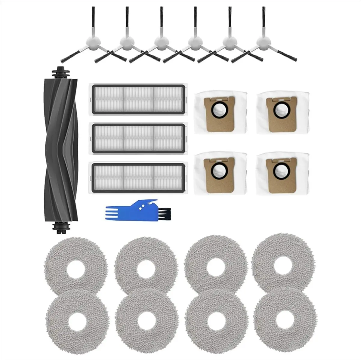 T80C! For Dreame L10S Ultra, L10 Ultra Robot Vacuum Cleaner Main Side Brush HEPA Filters Dust Bags Mop Pads Spare Parts