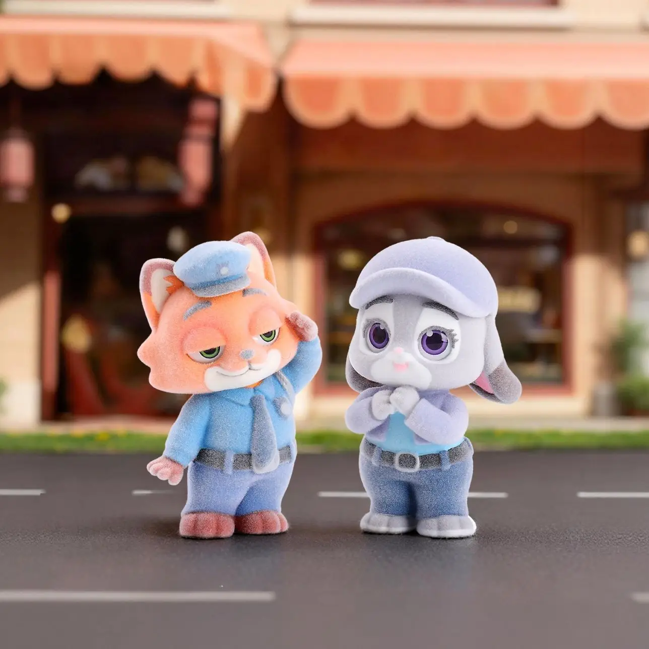 Hot-selling Zootopia Carnival Day Flocking Blind Box Same Style Cool Trendy Decorative Figurine Desktop Decor Gift Surprise Box