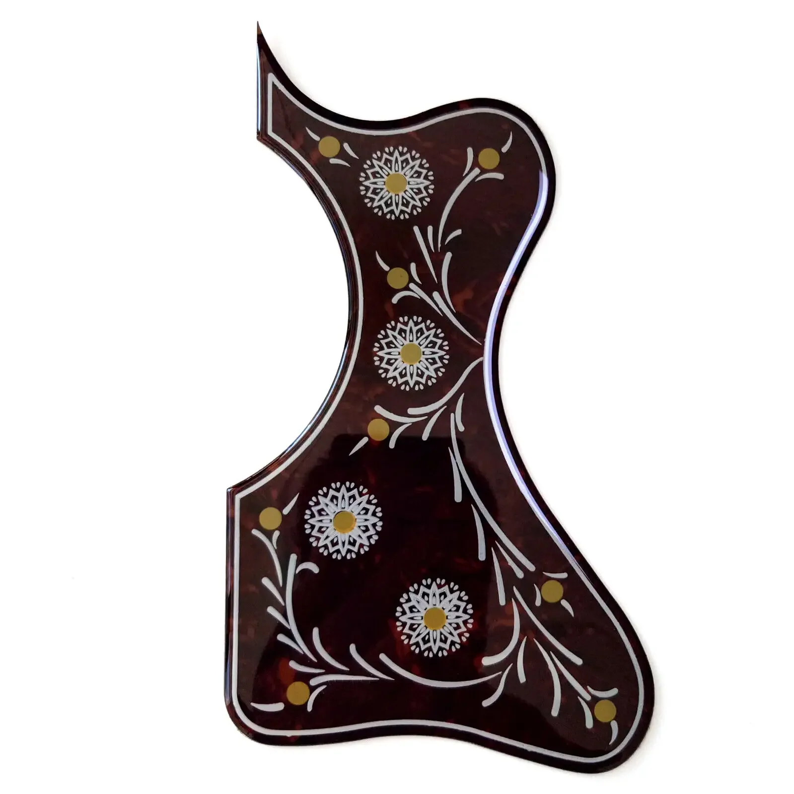 

Acoustic Guitar Pickguard Self-adhesive Red Tortoise Thicknes 2mm for EJ-200 Acoustic Guitar Scratch Plate Guitar Accessoires