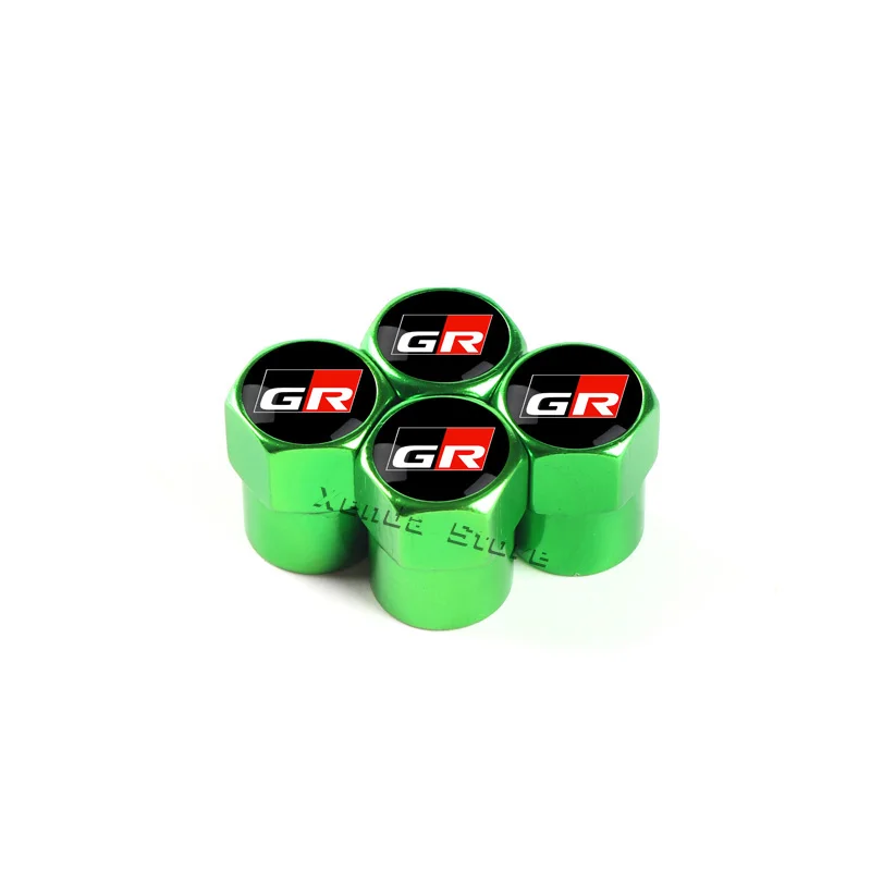 4 Stücke Auto Rad Reifen Ventilschaftkappen Luft Für GR Sport Yaris 86 Corolla Camry Hilux Supra C-HR Highlander RAV4 Reifenzubehör