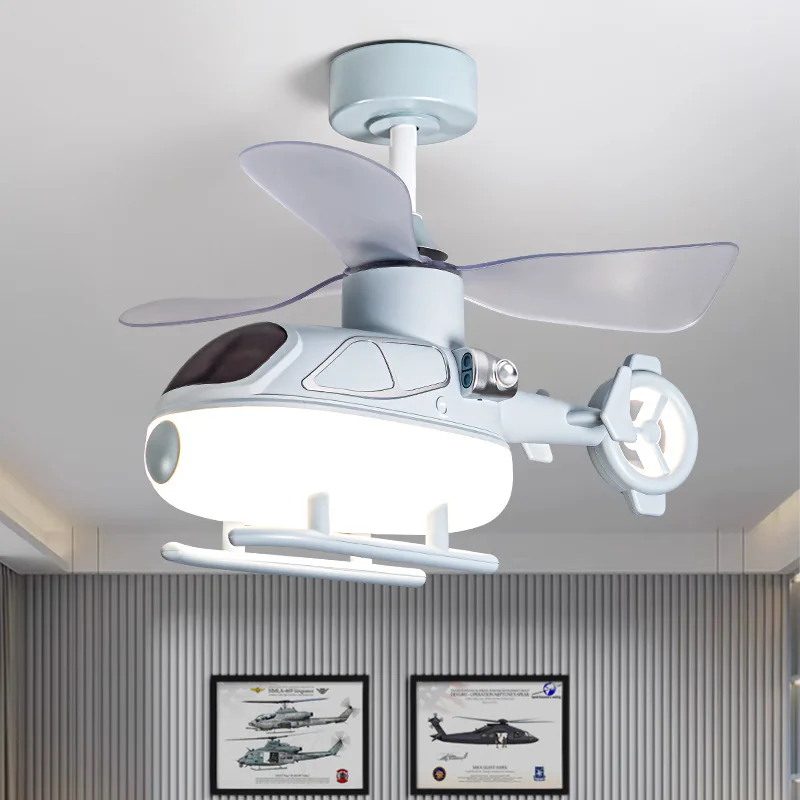 Modern Luxury Nordic Cartoon Airplane Helicopter LED Ceiling Lights Creative Lamp for Chidren's Room Home Decoration Chandelier